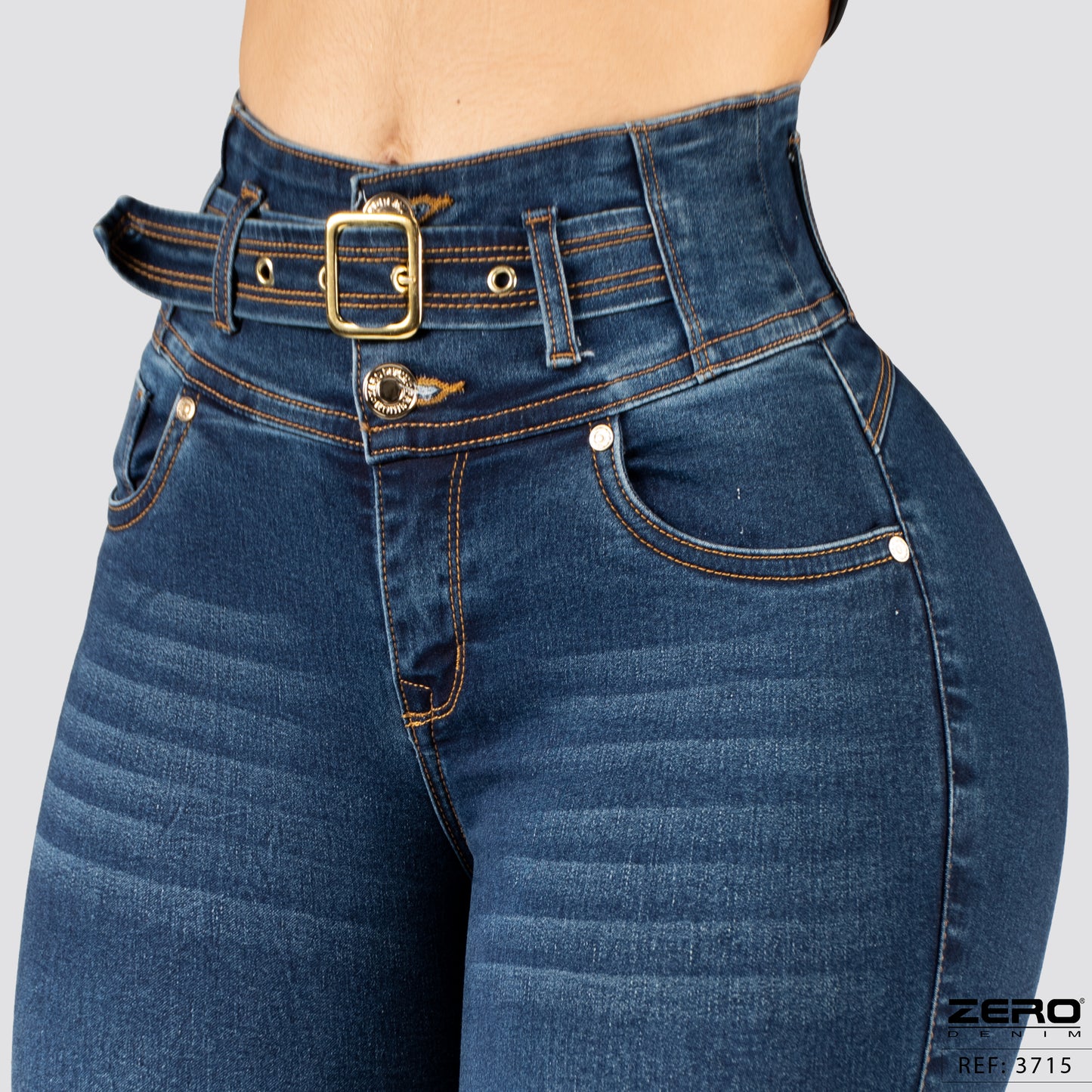 Jeans Skinny Tiro Alto 3715