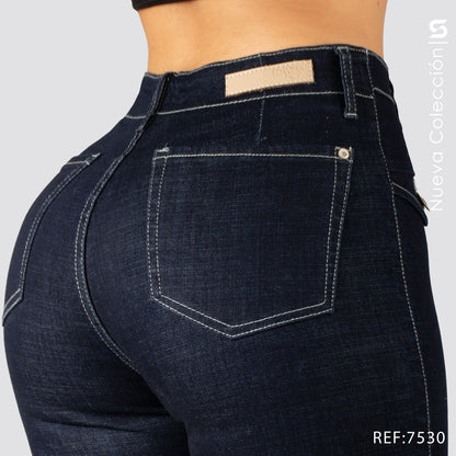 Jeans Skinny Tiro Alto S7530-P