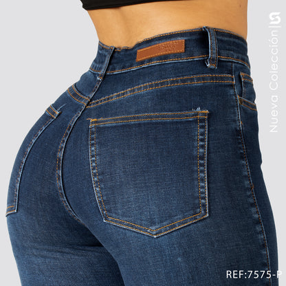 Jeans Skinny Tiro Alto S7575-P